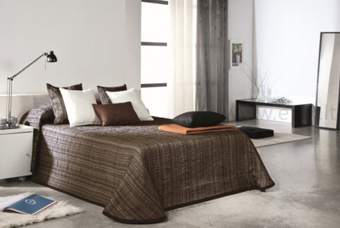 Dvipusė lovatiesė "Betwin Bronze", sodri ruda